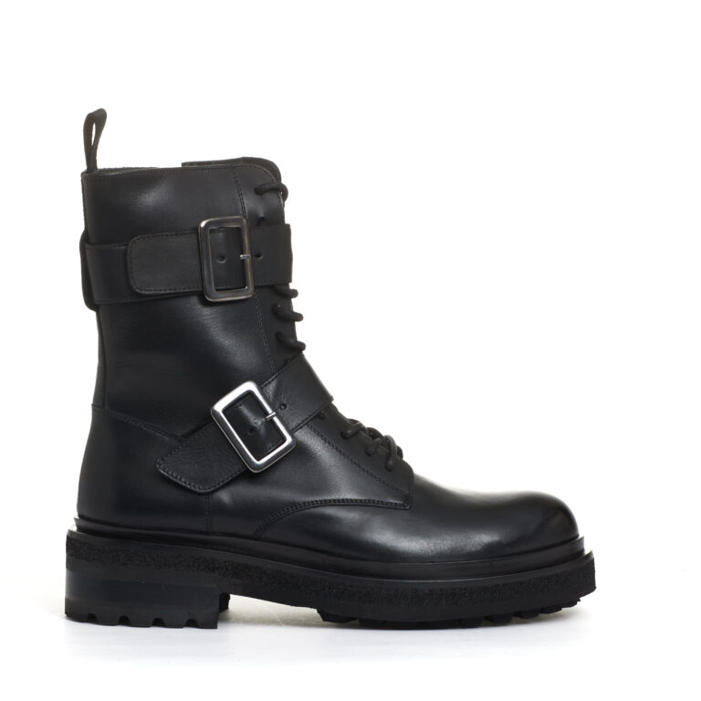 Sorelle Perego anfibio stringato con fibbie Fino Al -60%