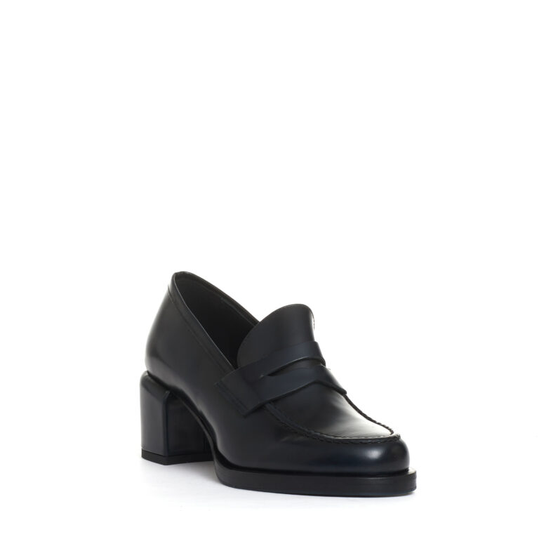 Sorelle Perego mocassino tacco 50 mm blu notte Prezzo Ridotto