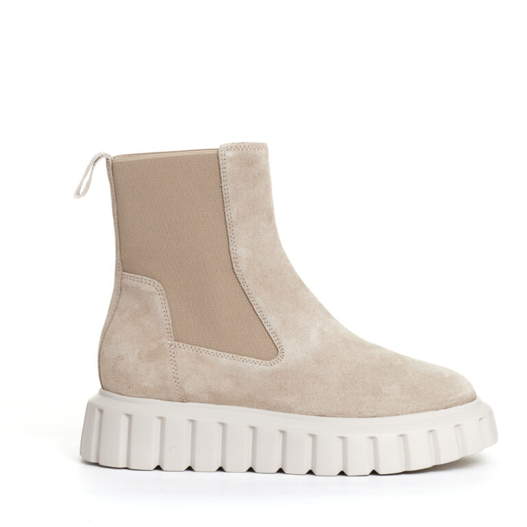 Sorelle Perego chelsea boot camoscio beige