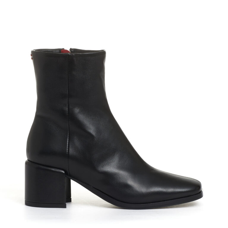 Sorelle Perego stivaletto pelle nera tacco 60 mm