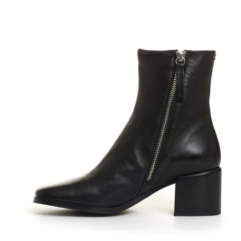 Sorelle Perego stivaletto pelle nera tacco 60 mm Vendita Economica