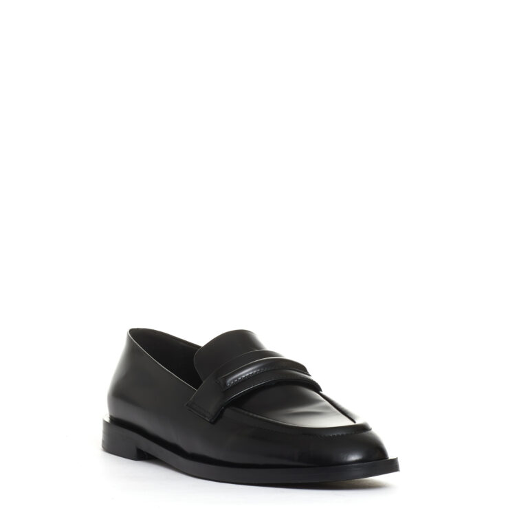 Sorelle Perego mocassino abrasivato nero Saldi Di Fabbrica