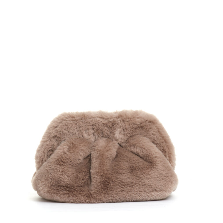 Sorelle Perego clutch ecofur beige In Saldo