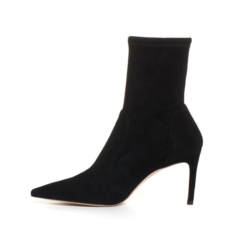 Sorelle Perego stivaletto camoscio elaticizzato nero tacco 85 mm 2025