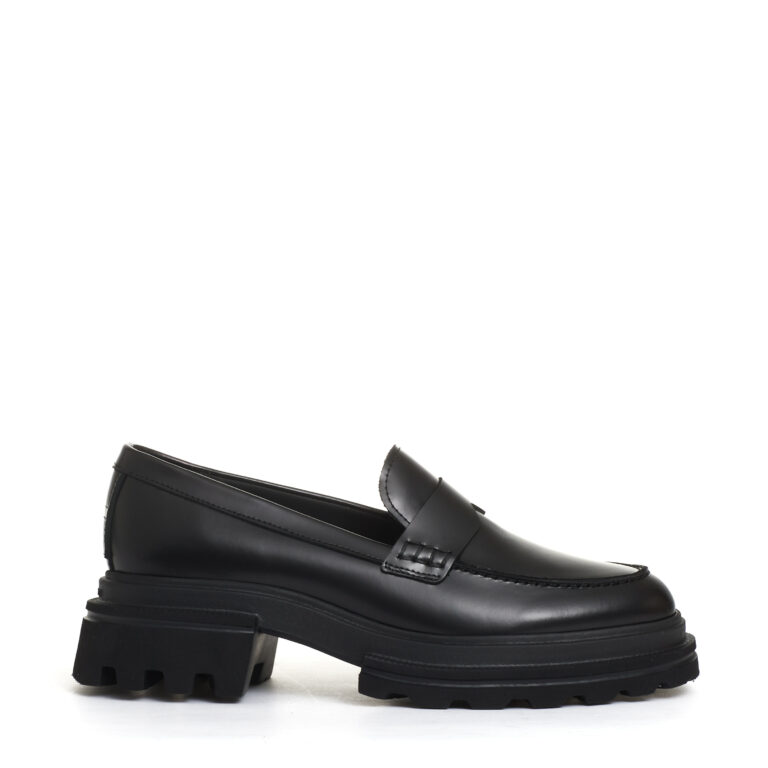 Sorelle Perego nuovo mocassino pelle nero Black Friday Prezzi