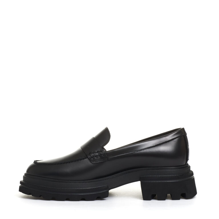 Sorelle Perego nuovo mocassino pelle nero Black Friday Prezzi