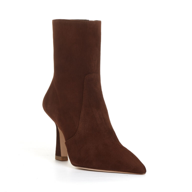 Sorelle Perego stivaletto camoscio caffe tacco 80 mm Shopping Online