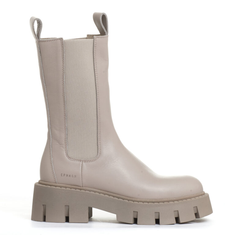 Sorelle Perego chelsea boot fondo carroramato pelle beige In Vendita