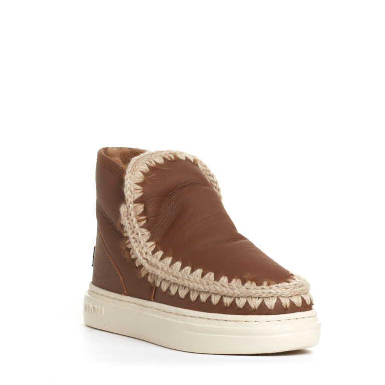Sorelle Perego boot eskimo fondo sneakers pelle cuoio Vendita Calda