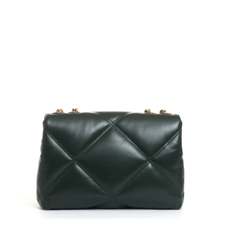 Sorelle Perego kira diamond big shoulder bag verde In Saldo
