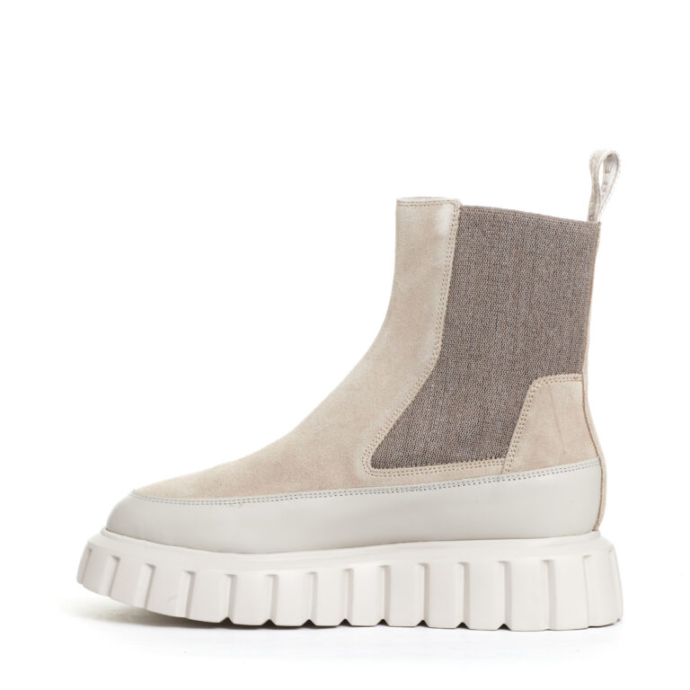 Sorelle Perego chelsea boot pelle beige e camoscio I Più Venduti