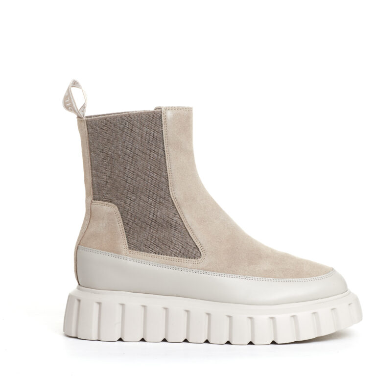 Sorelle Perego chelsea boot pelle beige e camoscio I Più Venduti