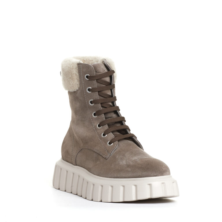 Sorelle Perego anfibio camoscio grigio con ecomontone Vendite Flash