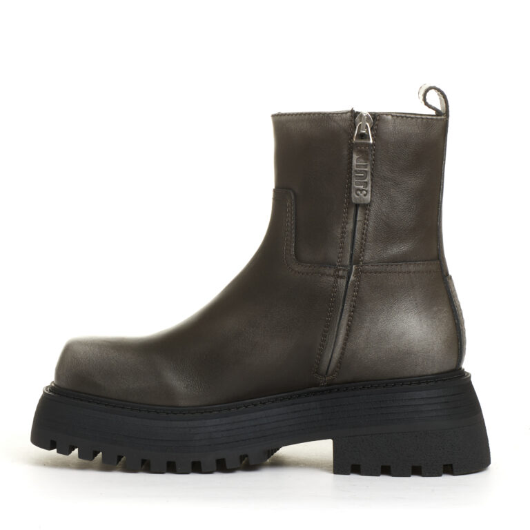 Sorelle Perego stivaletto fondo grosso pelle grigio washed Consegna Veloce
