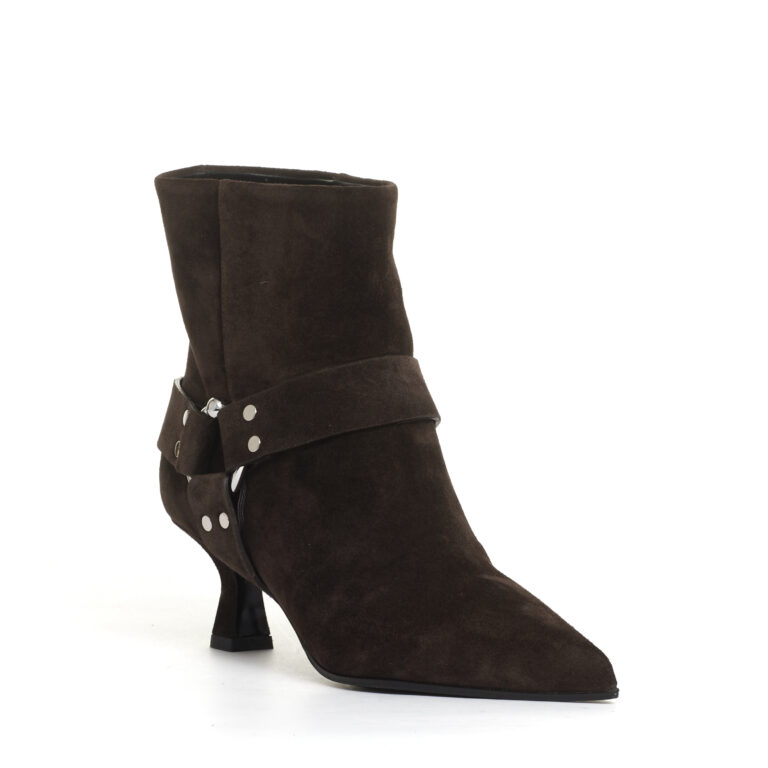 Sorelle Perego stivaletto tacco 55 mm camoscio marrone Promozione Limitata