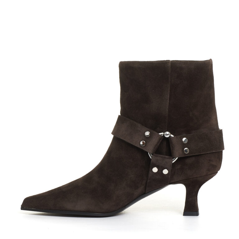 Sorelle Perego stivaletto tacco 55 mm camoscio marrone Promozione Limitata