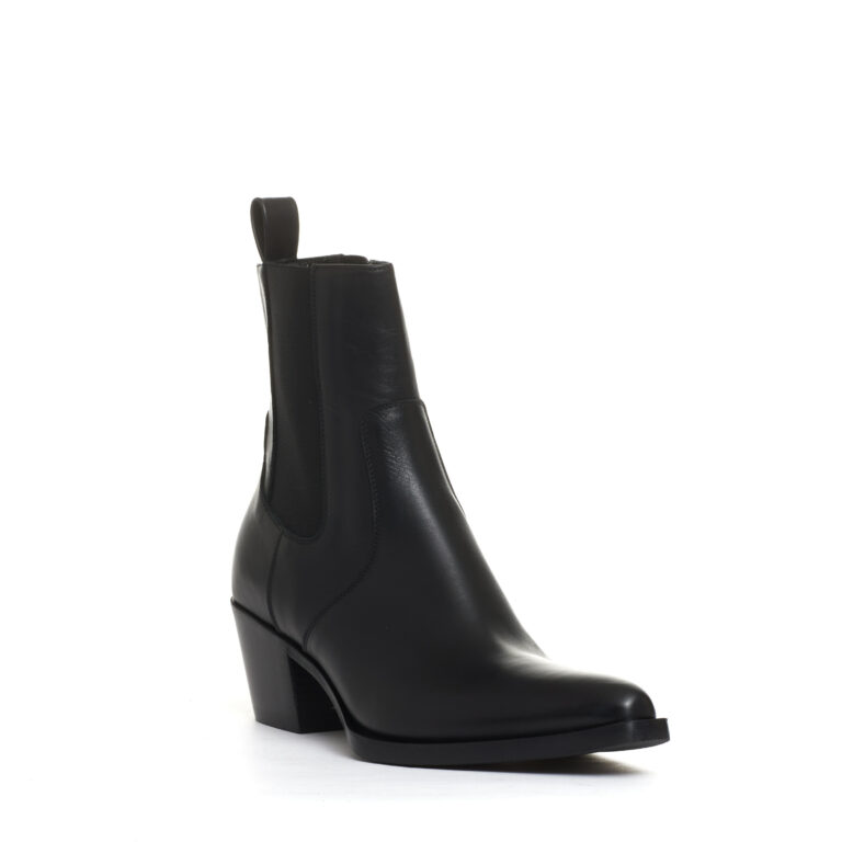 Sorelle Perego camperos con elastici pelle nero tacco 50 mm Negozio