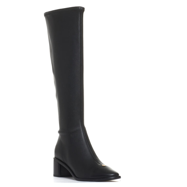 Sorelle Perego stivale elasticizzato nero tacco 50 mm Italia