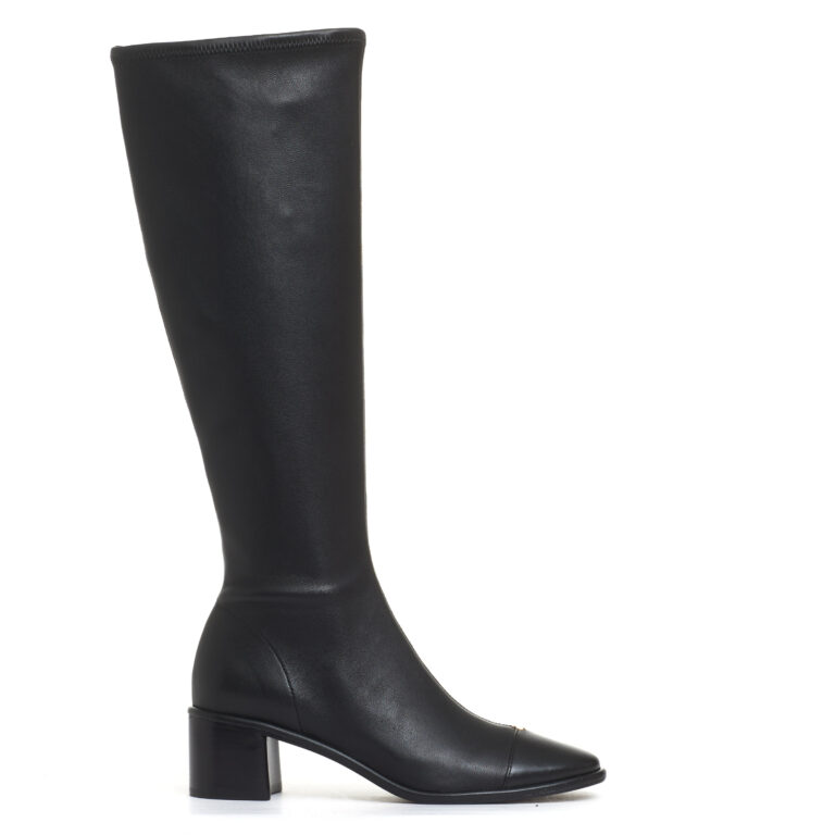 Sorelle Perego stivale elasticizzato nero tacco 50 mm Italia