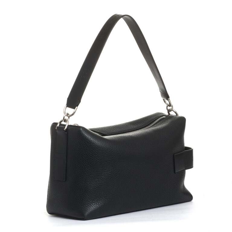 Sorelle Perego bauletto script pelle nera Online