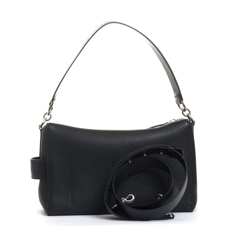 Sorelle Perego bauletto script pelle nera Online