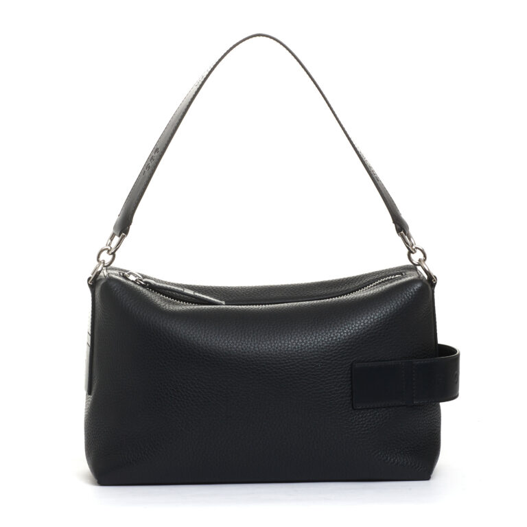 Sorelle Perego bauletto script pelle nera Online