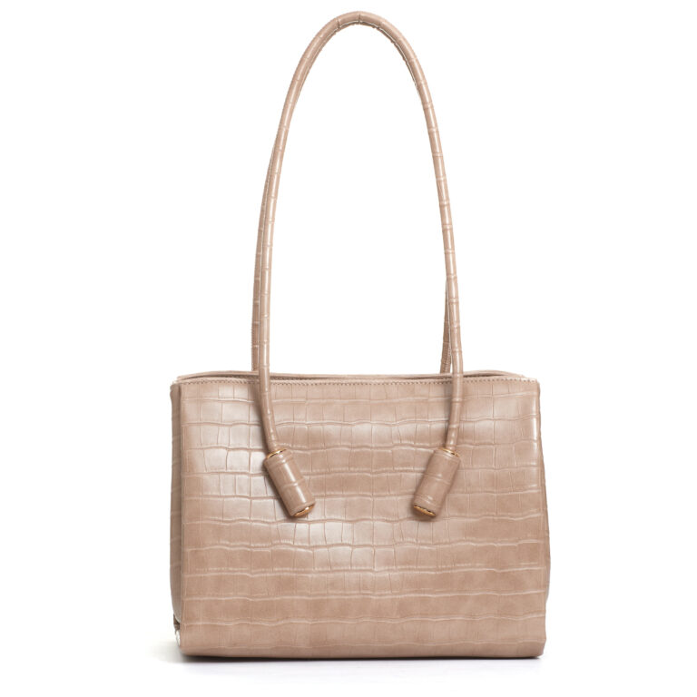 Sorelle Perego borsa in cocco taupe Vendite Flash