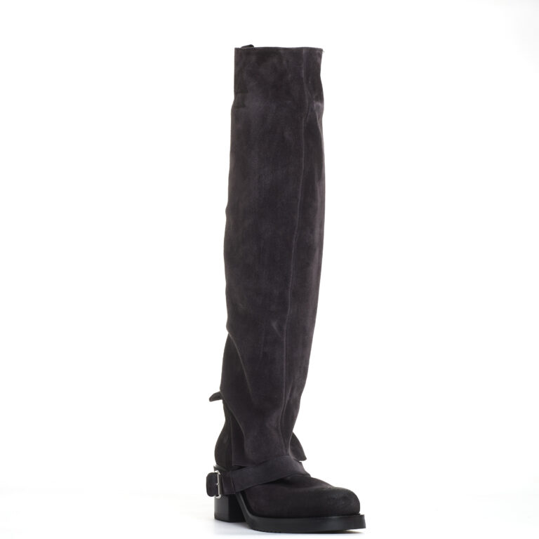 Sorelle Perego stivale biker camoscio antracite Negozio