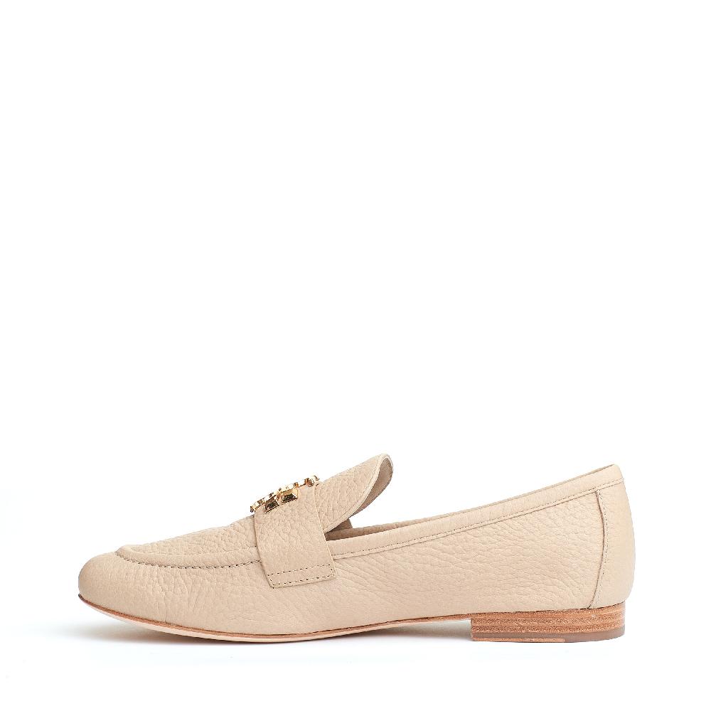 Sorelle Perego mocassino Eleanor pelle beige logo Convenienza