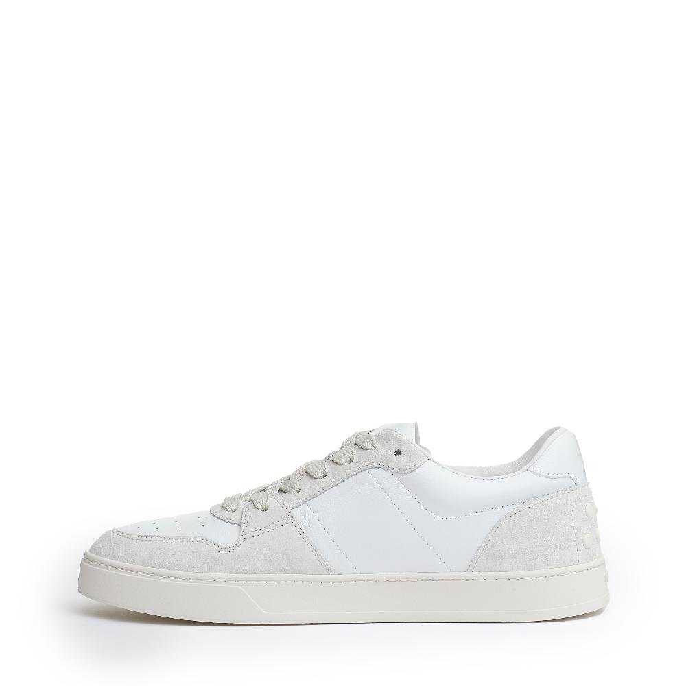 Sorelle Perego snakers pelle e camoscio bianco Vendita Economica