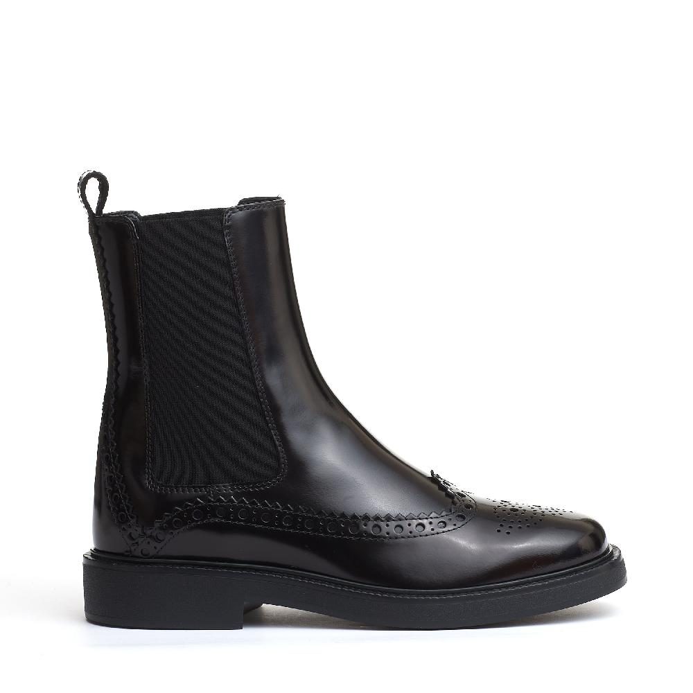 Sorelle Perego stivaletto bucature nero In Saldo