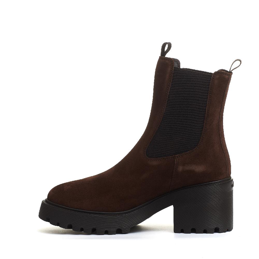 Sorelle Perego stivaletto camoscio marrone tacco 50 Offerta speciale