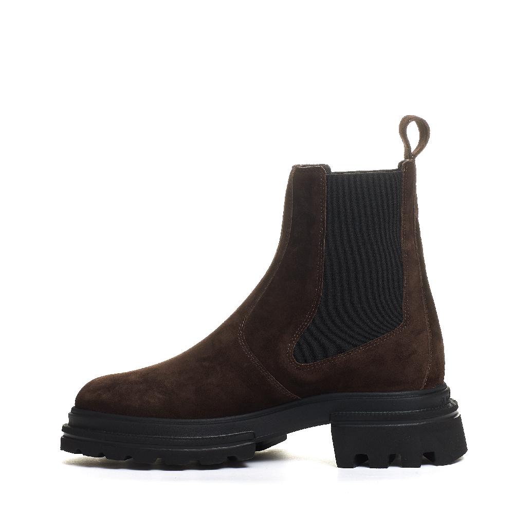 Sorelle Perego chelsea boot elastico camoscio marrone Qualità Garantita