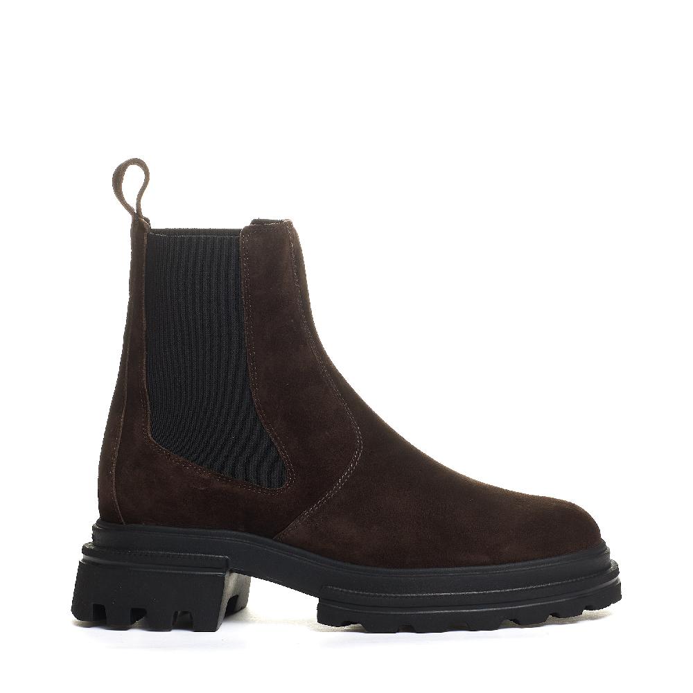 Sorelle Perego chelsea boot elastico camoscio marrone Qualità Garantita