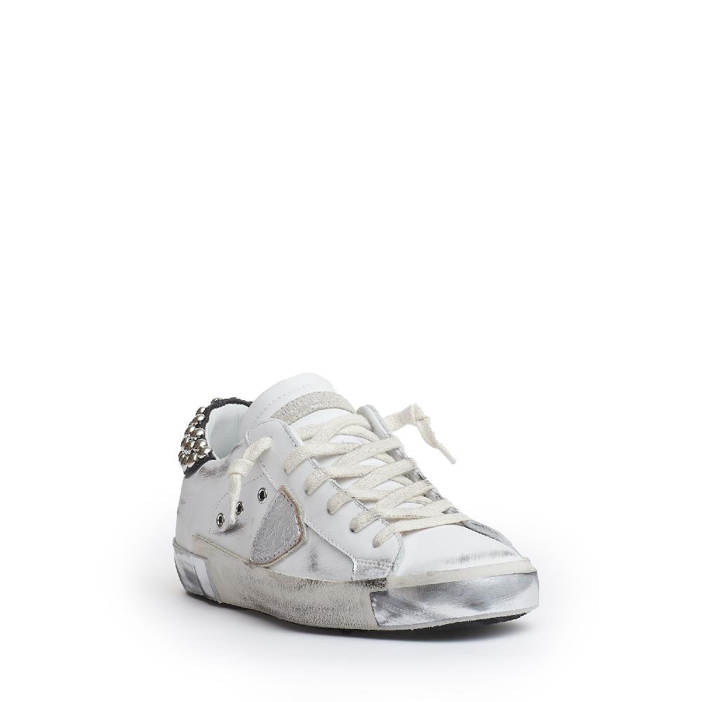 Sorelle Perego Paris pelle bianca con borchie Shopping Online