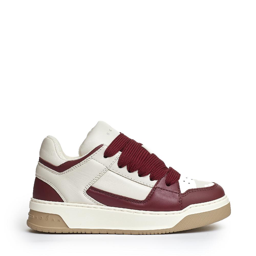 Sorelle Perego Chamallow pelle bianca bordeaux Sottocosto