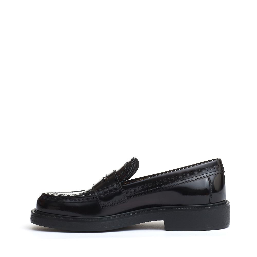 Sorelle Perego mocassino pelle spazzolata inglese nero Online