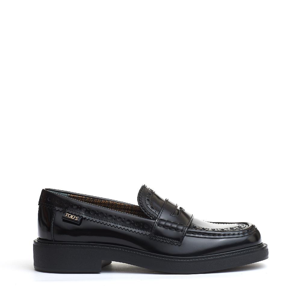 Sorelle Perego mocassino pelle spazzolata inglese nero Online