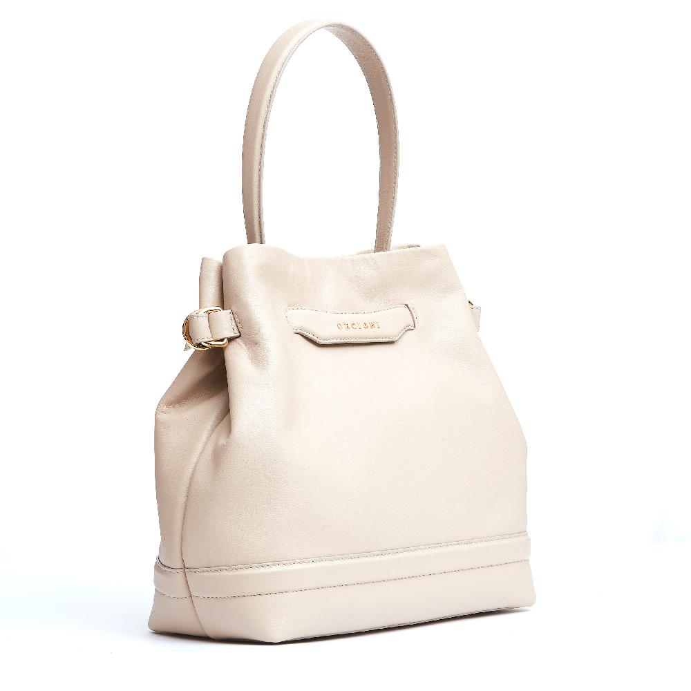 Sorelle Perego secchiello pelle avorio Outlet