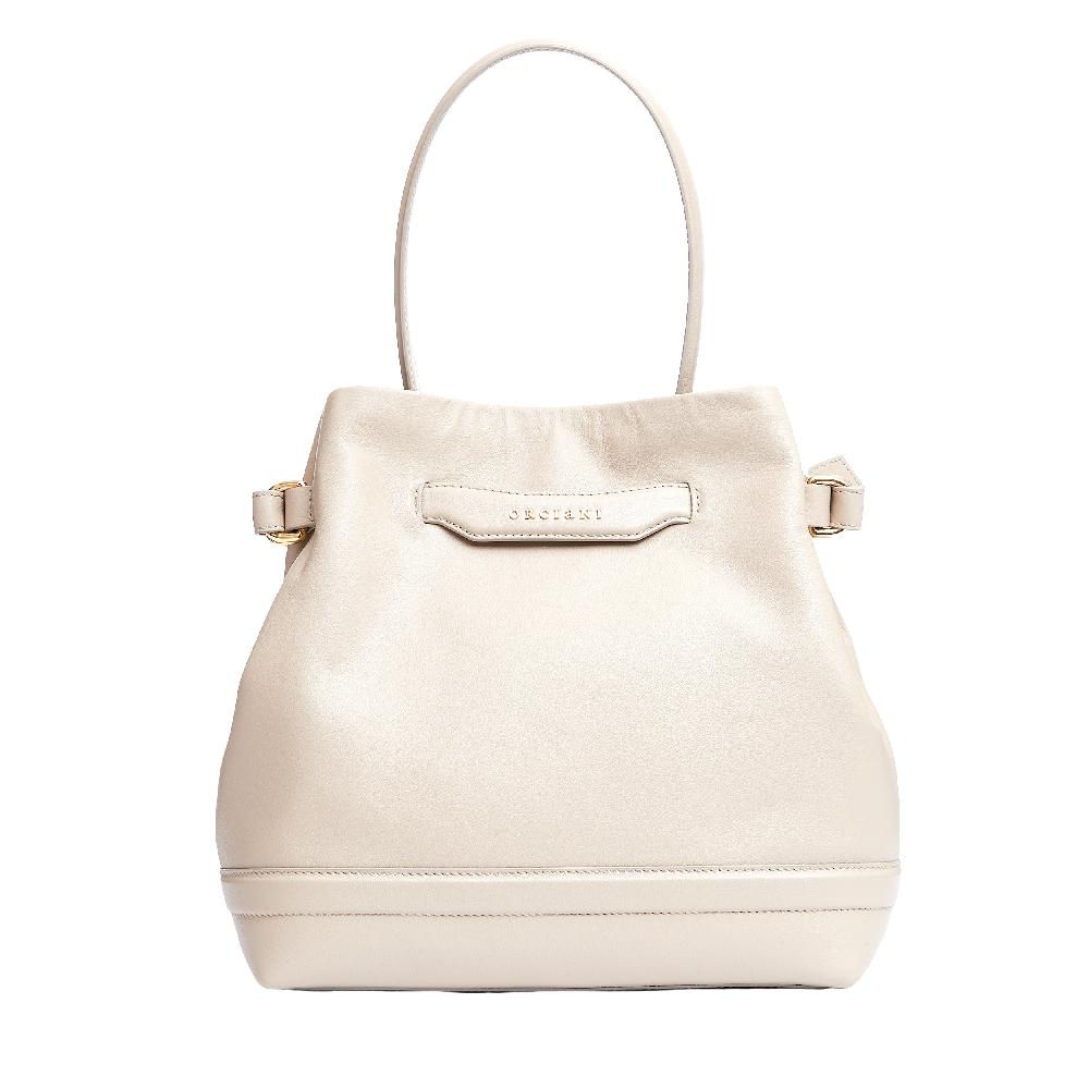 Sorelle Perego secchiello pelle avorio Outlet