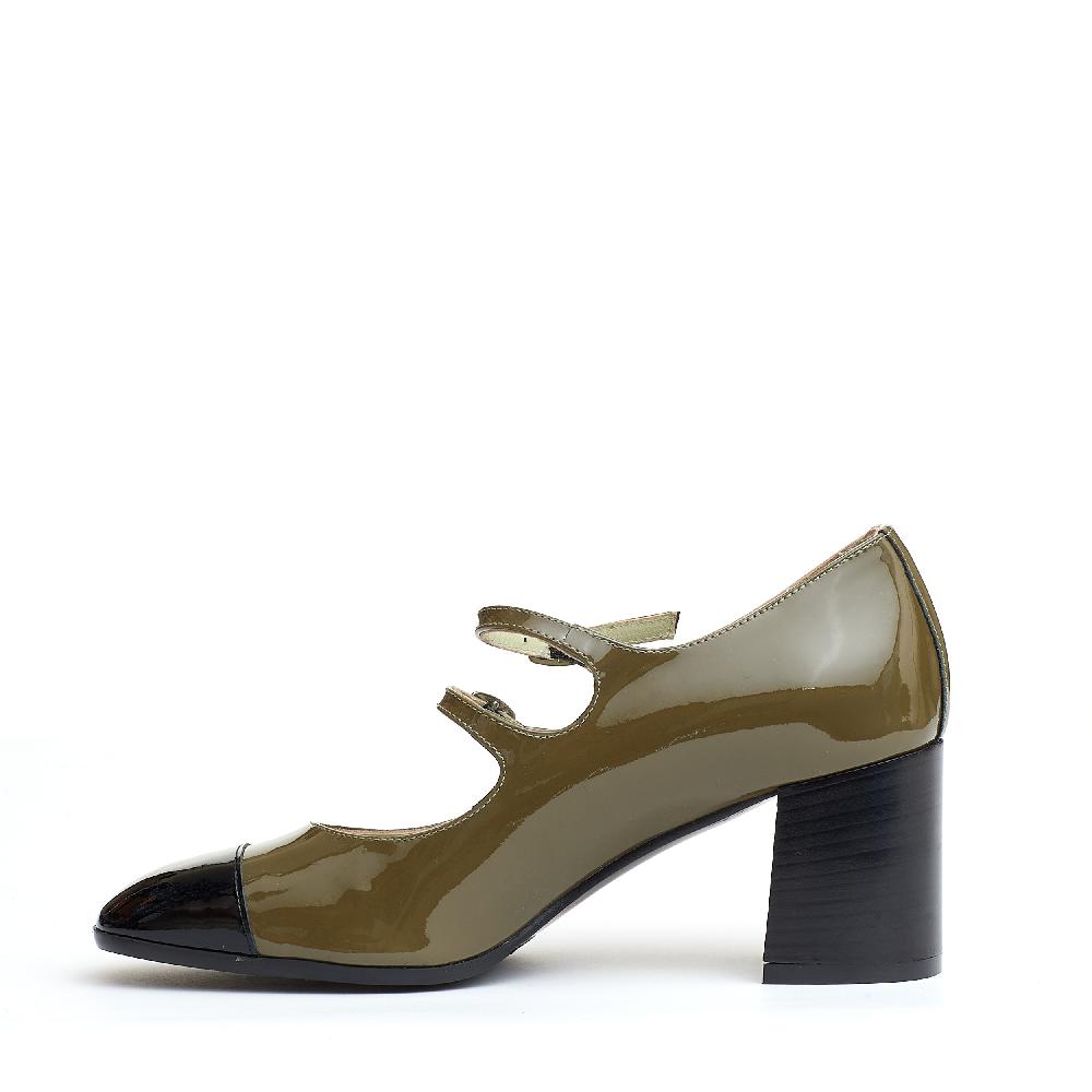 Sorelle Perego pump cinturini verde e nera In Linea