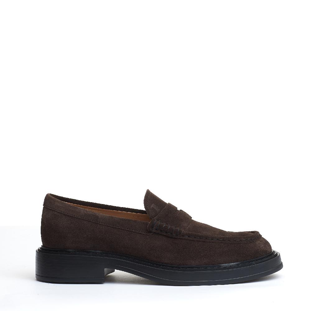 Sorelle Perego mocassino fondo grosso camoscio marrone