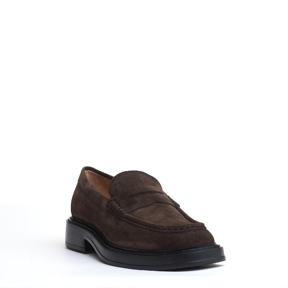 Sorelle Perego mocassino fondo grosso camoscio marrone Saldi Di Fabbrica