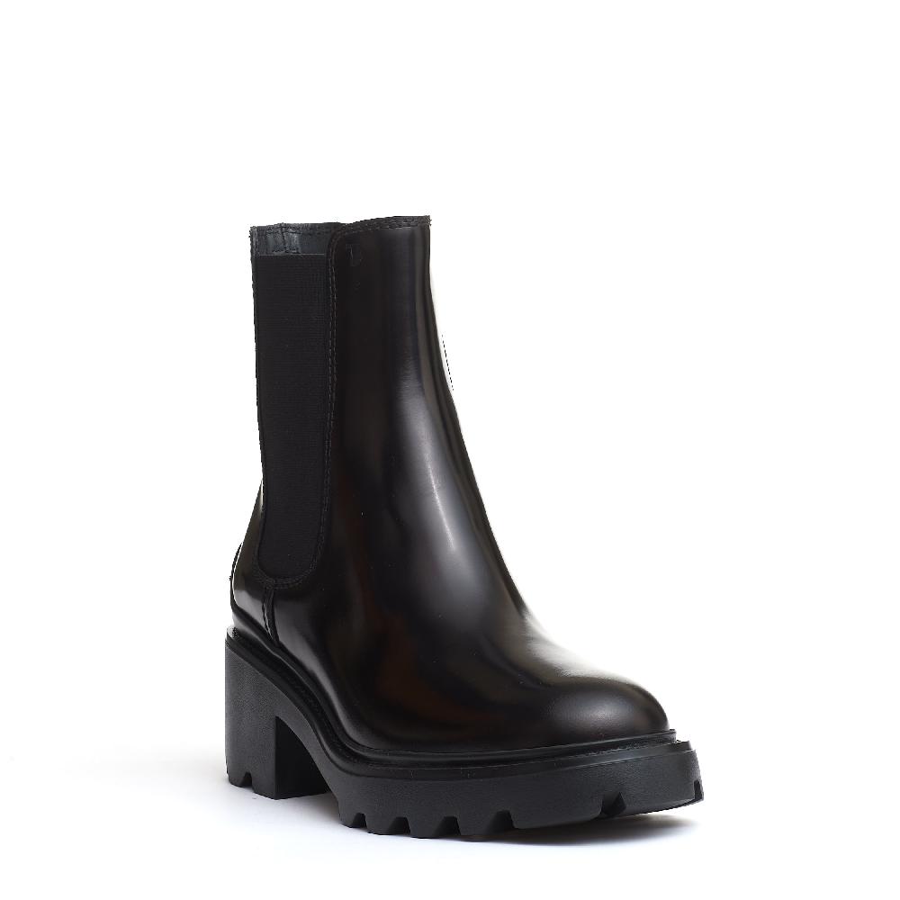 Sorelle Perego stivaletto pelle nero carroarmato 60 mm Italy