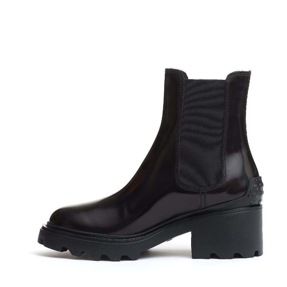 Sorelle Perego stivaletto pelle nero carroarmato 60 mm Italy