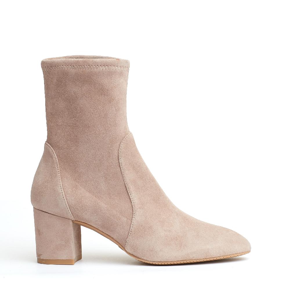 Sorelle Perego stivaletto camoscio beige 70 mm