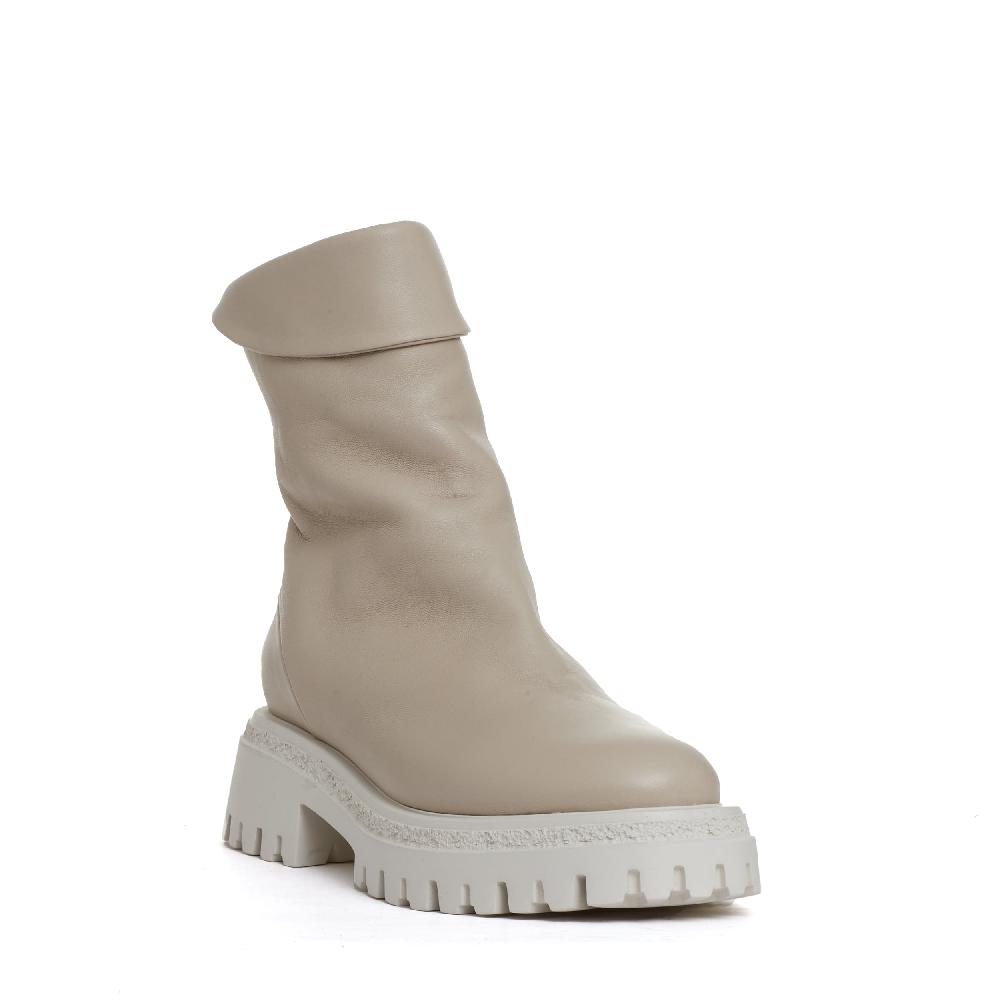 Sorelle Perego stivaletto beige cerniera dietro Promozione Limitata