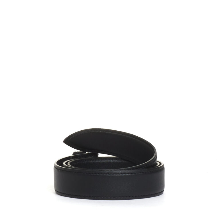 Sorelle Perego cintura nera fibbia oro quadrata Shopping Online