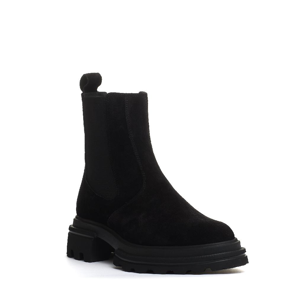 Sorelle Perego chelsea boot camoscio nero Economico