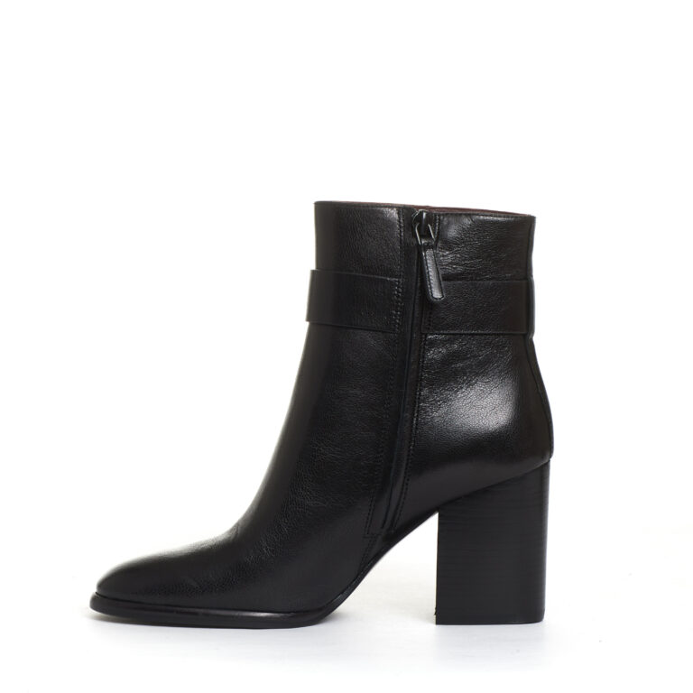 Sorelle Perego stivaletto pelle nera logo tacco 70 mm Online